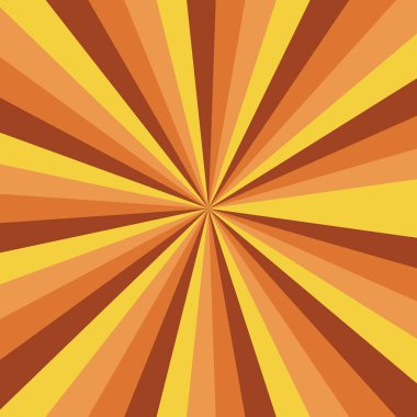 Turuncu kahverengi ve sarı çizgili güneş patlaması deseni