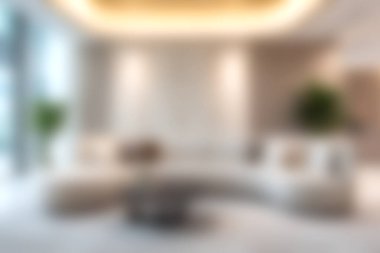 Bu resim, zarif bir kanepe, şık bir dekor ve bol doğal ışık ile modern bir iç tasarım sergiliyor, rahatlatıcı bir ortam yaratıyor..