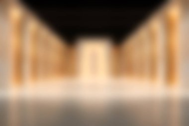 Yumuşak ışıklandırma, zarif mimari, çağdaş tarz ve minimalist unsurların davetkar bir mekanda sergilendiği güzel tasarlanmış modern bir pasaj..