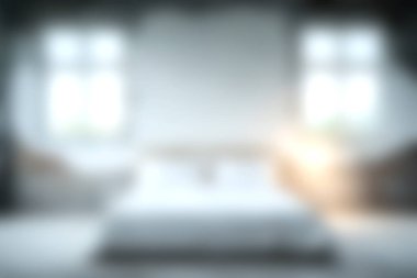 Yumuşak ışıklandırması ve nötr renk paleti olan rahat ve minimalist bir tarzı olan güzel tasarlanmış bir yatak odası. Rahatlamak ve rahatlamak için mükemmel..