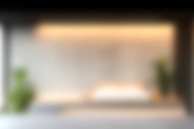 Modern minimalist bir yatak odası keşfedin. Havalı mobilyalar ve sıcak ışıklandırmayla rahat bir ortam sergileyin. Rahatlama ve sükunet için ideal..