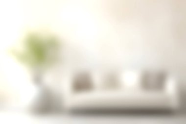 Bu görüntüde yumuşak ve rahat bir oturma odası var. Konforlu bir kanepe ve çarpıcı bir ev bitkisi var. Huzurlu ve davetkar bir atmosfer yaratıyor..