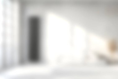 Parlak ve havadar minimalist bir daire iç mimarisi geniş doğal ışıkla modern tasarımı sergiliyor. Temiz alan huzurlu bir atmosfer yaratıyor, rahatlamaya yol açıyor..