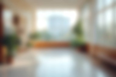 Geniş pencereli ve kapalı mekanlı bitkilerin oluşturduğu parlak ve ferah bir iç tasarım rahatlama ve rahatlama için mükemmel konforlu ve modern bir atmosfer yaratır..