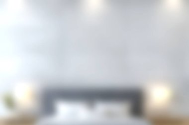 Minimalist tasarımı, yumuşak ışıklandırması ve rahatlık ve rahatlık için mükemmel davetkar bir atmosferi olan rahat ve modern bir yatak odası. Ev dekorasyonu ilhamı için ideal.