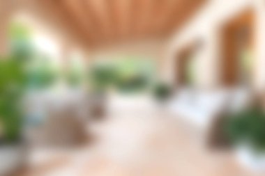 Doğal ışık, geniş pencereler ve yemyeşil alanlarla dolu, sakin ve sakin bir alan. Rahatlamak için mükemmel bir atmosfer yaratıyor..