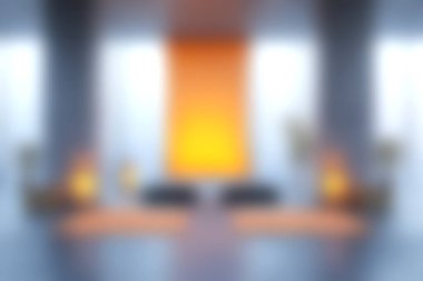 Sıcak renkli tonlara ve minimalist tasarıma sahip şık bir oturma odası, rahat ve davetkar bir atmosfer yaratıyor. Rahatlama ve ilham için ideal..