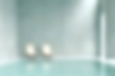 Sakin bir su, hafif ışıklandırma ve rahatlama ve refahı teşvik eden minimalist bir tasarımla modern bir kaplıca iç mekanının huzurlu atmosferini deneyimleyin..