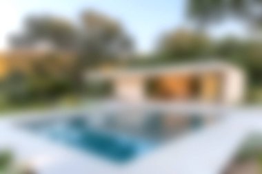 Bu güzel açık hava sahnesinde, yemyeşil ve doğal ışıklarla çevrili zarif bir dinlenme odası olan modern bir havuz var. Rahatlamak için mükemmel..