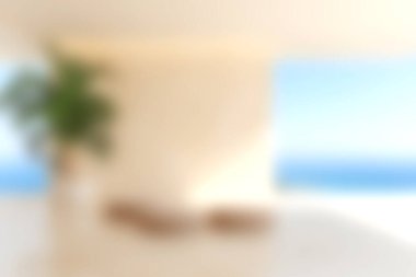 Doğal ışığa ve çarpıcı bir okyanus manzarasına sahip sakin, minimalist bir iç mekan deneyimleyin. Her yerde huzur ve sükunet uyandırmak için mükemmel..