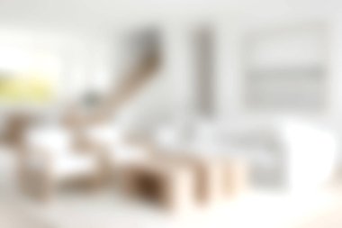 Parlak, modern bir oturma odası rahat mobilyalar, zarif bir dekor ve davetkar bir atmosfer. Çağdaş iç tasarımı göstermek için mükemmel.