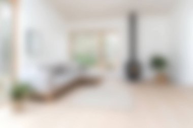 Parlak doğal ışık, zarif dekorasyon ve rahat döşemelerle modern oturma odası. Rahatlama ve aile toplantıları için ideal alan.