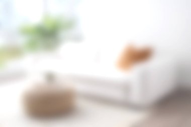 Bu resimde parlak bir kanepe, peluş yastıklar ve yumuşak tekstil ile huzurlu bir oturma odası sergileniyor. Rahatlamak için sıcak ve davetkar bir ortam yaratıyor..