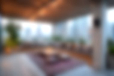 Modern bir ortamda rahatlama ve rahatlama için mükemmel, şık mobilyalar ve gür bitkilerin bulunduğu parlak ve rahat bir iç mekan. Yaşam tarzı temaları için ideal.