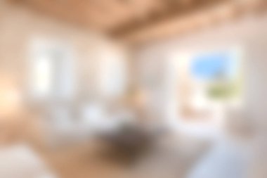 Doğal ışık ve modern dekor unsurları olan rahat bir minimalist oturma odası. Rahatlamayı ve rahatlığı teşvik eden şık, davetkar iç mekânlar için mükemmel..