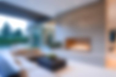 Konforlu bir şöminesi, büyük pencereleri ve şık dekorları olan modern oturma odasını davet ederek rahatlamak için mükemmel, rahat bir yer yaratıyoruz..