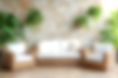 Bu görüntüde rahat bir oturma odası ve yemyeşil bir kanepe var. Rahatlamaya ve modern yaşama uygun sıcak ve davetkar bir ortam yaratıyor..