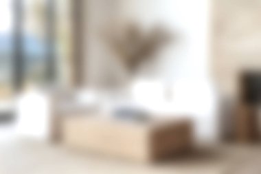 Doğal ışığın, şık döşemelerin ve sakin bir ambiyansın olduğu minimalist bir oturma odası keşfedin. Rahat bir rahatlama ve modern yaşam için ideal..