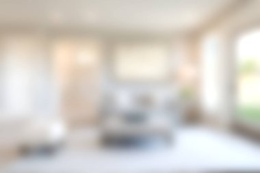 Modern dekorasyon ve minimalist tasarım içeren parlak ve davetkar bir oturma odası, rahat ve şık bir atmosferde rahatlama ve aile toplantıları için mükemmel..