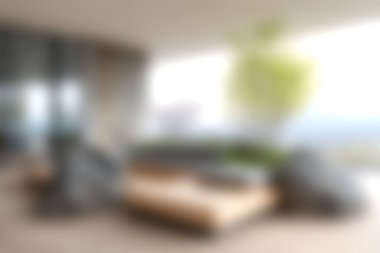 Bu resim rahatlama, modern mobilyalar ve yemyeşil sergilenen rahat bir ortam yaratmak için tasarlanmış sakin bir açık hava yaşam alanı içeriyor..