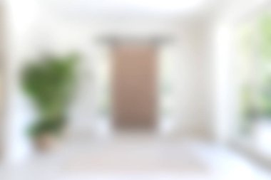 Bitkilerin ve hafif ahşap aksanların yer aldığı parlak ve havadar bir iç mekan, modern ve sakin bir atmosfer için mükemmel. Rahatlamak için ideal.