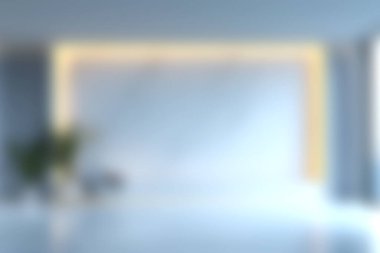 Yumuşak odaklı elementler, açık renkler ve rahatlama ve estetik için mükemmel sakin bir atmosfer içeren sakin ve modern bir minimalist iç mekan..