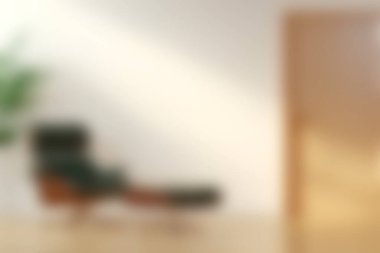 Bu görüntüde şık bir minimalist şezlong, parlak bir odada, sükunet ve modern bir zarafet yayıyor. Tasarım için mükemmel..