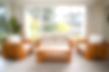 Zarif deri mobilyaların bulunduğu sıcak ve davetkar bir oturma odası. Büyük pencerelerden gelen doğal ışıkla yıkanmış. Rahatlamak için mükemmel bir ortam yaratıyor..