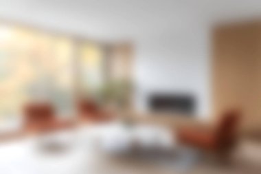 Parlak ve davetkar modern oturma odası. Sıcak tonlara, geniş pencerelere ve zarif mobilyalara sahip. Rahatlama ve toplanma için mükemmel..