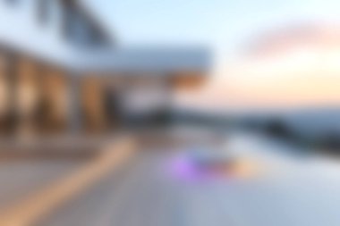 Modern yaşamın dinginliğini yaşayın bu zarif evde sonsuz bir havuz ve çarpıcı gün batımı manzarası, rahatlama ve rahatlama için mükemmel.