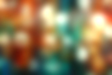 Bu canlı soyut arka plan, çeşitli tasarım projeleri için uygun renkli ve sanatsal bir ortam yaratarak, bokeh efektli yumuşak ışık çemberleri içerir..