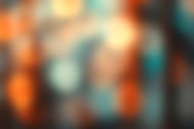 Bu soyut görüntü, çeşitli yaratıcı projeler için ideal rüya gibi, yumuşak odaklı bir arkaplan oluşturarak, sıcak ve serin tonlarda bokeh ışıkları içerir..