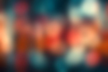 Bu soyut resim yumuşak odak içinde renkli bokeh ışıkları içerir, sanatsal projeler veya şenlik temaları için ideal rüya gibi ve canlı bir arkaplan yaratır.