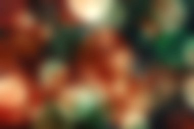 Yumuşak odaklı kırmızı ve yeşil daireler içeren canlı bir soyut arka plan, rüya gibi bir bokeh etkisi yaratıyor, festival temaları veya sanatsal projeler için mükemmel..