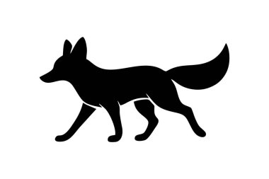 Bir tilkinin vektör illüstrasyonu