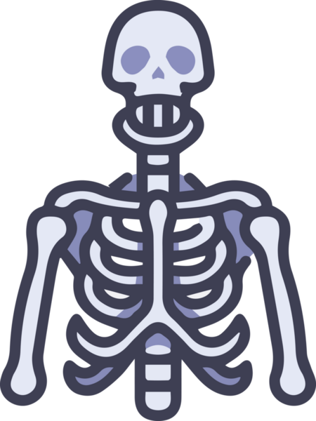 Modern Grafik ve Minimalist Tasarım ile Kalın Kafatası Simgesi Katı Renk İllüstrasyonu