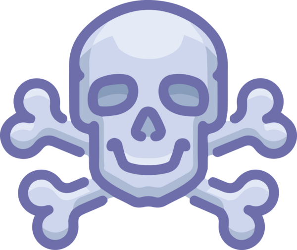 Modern Grafik ve Minimalist Tasarım ile Kalın Kafatası Simgesi Katı Renk İllüstrasyonu