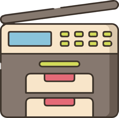 Basit Yazıcı Simgesi Simgesi Minimalist Tasarım ile PNG Biçiminde