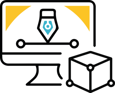 Basit Yazıcı Simgesi Simgesi Minimalist Tasarım ile PNG Biçiminde