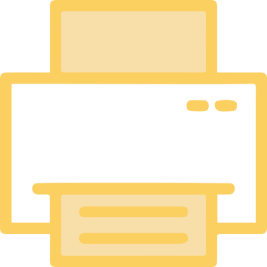 Basit Yazıcı Simgesi Simgesi Minimalist Tasarım ile PNG Biçiminde