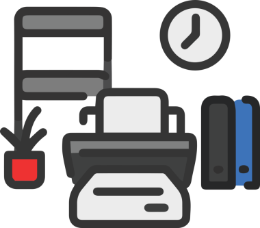 Basit Yazıcı Simgesi Simgesi Minimalist Tasarım ile PNG Biçiminde