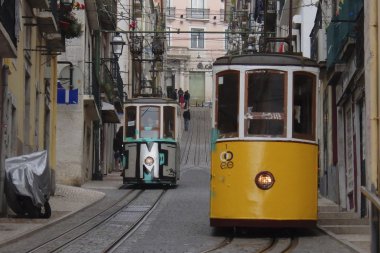 Lizbon Portekiz Bica tramvay hattı 