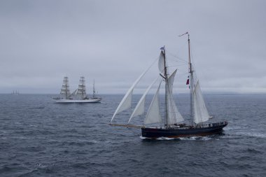Uzun boylu Gemi Yarışı 2011 Lerwick Shetland Isles İskoçya İngiltere