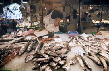 Las Ramblas 'taki Boqueria Pazarı