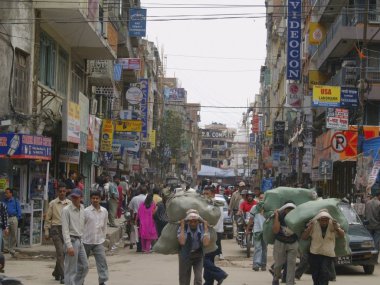 Nepal hamallar Katmandu Nepal mal taşıyan
