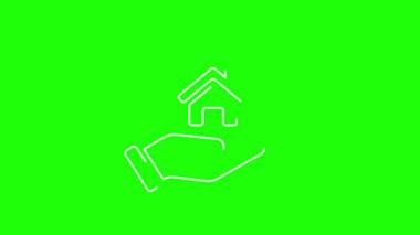 El Tutma Evi Yeşil Ekran Gayrimenkul Animasyonu
