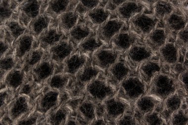 Örülmüş doku, yakın çekim, yün kabartma