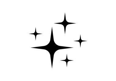 a black starburst design element. perfect for adding a twinkle, sparkle, or shine effect to your graphic design projects. use this vector graphic to create a magical and elegant feel.