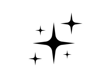 A set of sparkling star vector graphics for adding a touch of magic and elegance to your designs. Perfect for overlays, backgrounds, and decorative elements. Isolated on white.