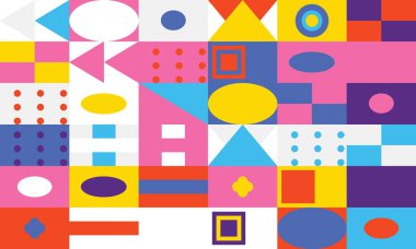 Soyut geometrik kompozisyon arka plan